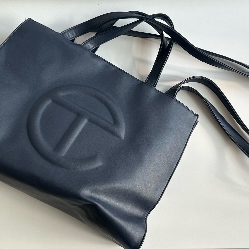 Telfar Medium Navy Tote Bag